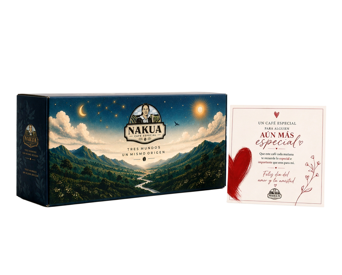 Kit Origen Nakua edición Amor y Amistad con tarjeta personalizada